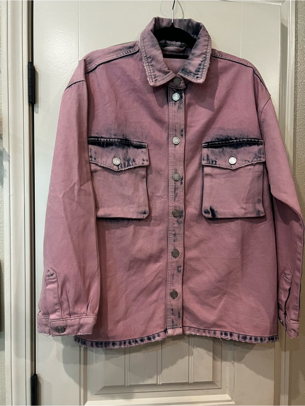 FB Sister Denim Shacket Y2K Style